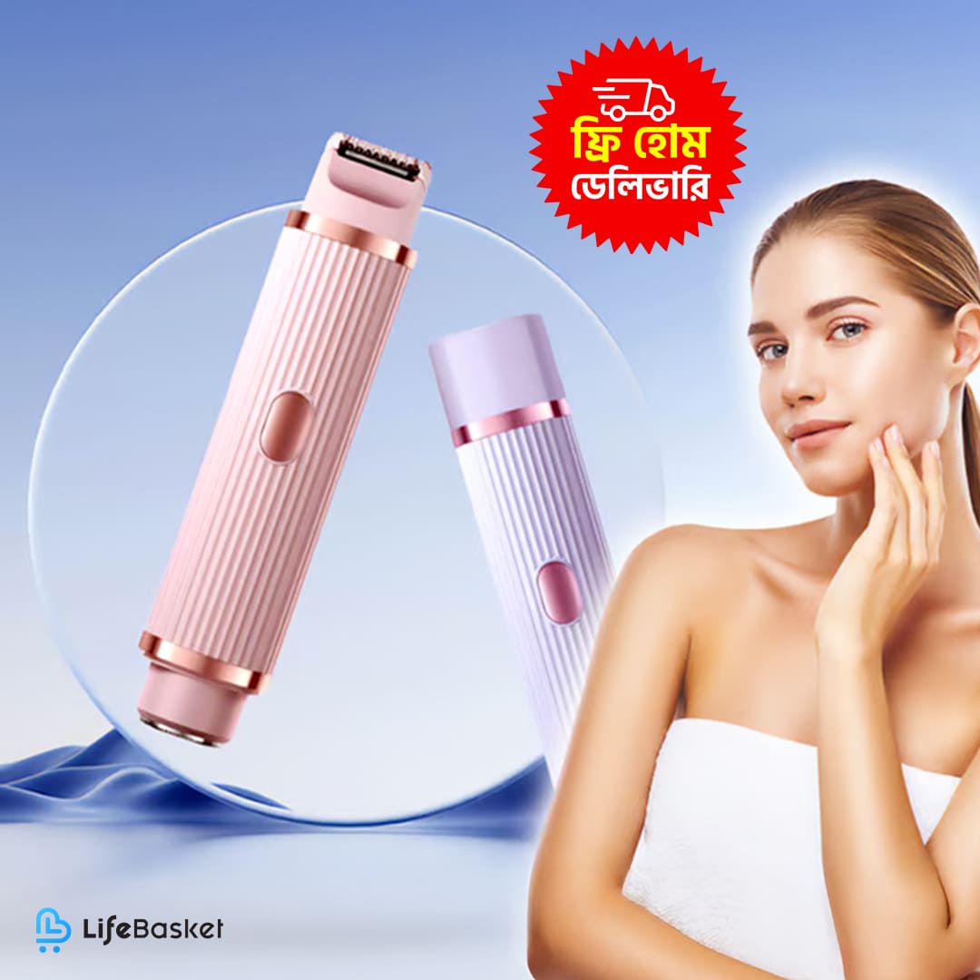 Vibrant Women's Double Head Electric Shaver - Purple & Pink Edition - Buy online at LifeBasket Bangladesh