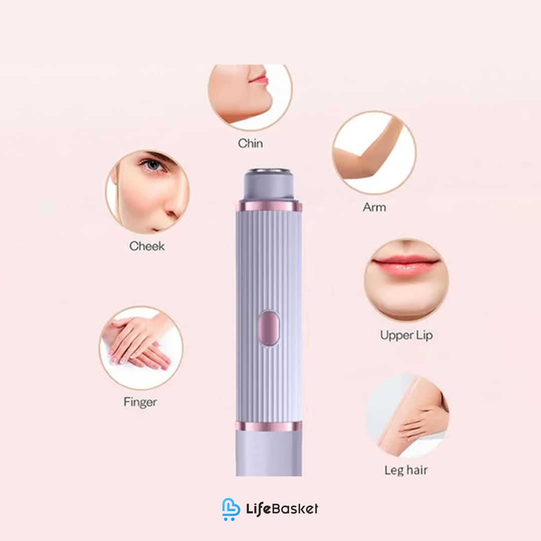Vibrant Women's Double Head Electric Shaver - Purple & Pink Edition - Image 2
