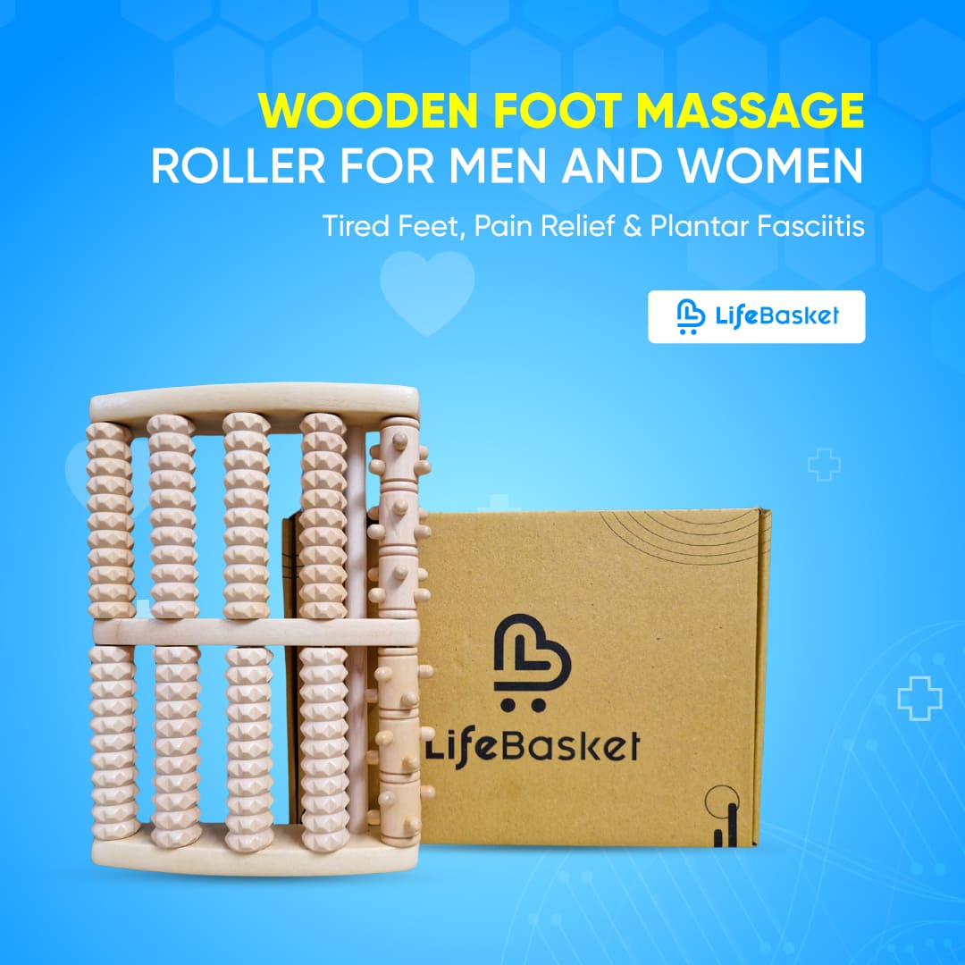 Wooden Foot Massage Roller - Buy online at LifeBasket Bangladesh